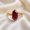 Rose Plated, variant on 3CT Dutch Marquise Ruby Solitaire Ring, 925 Sterling Silver Yellow Gold Plated Ring, July Birthstone Promise Ring, Handmade Jewelry, Gift for Her