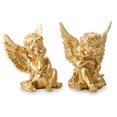 thumbnail image 1 of OwMell Ensemble de 2 Anges en Résine Chérubins Figurine, Décoration de Jardin Intérieur Extérieur 4 Pouces, Sculpture d'Ange Adorable Statue Commémorative une Paire, 1 of 5