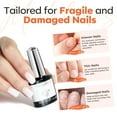 thumbnail image 6 of modelones Milky White Rubber Gel Base Coat, 6 in One Builder for Strengthen Apex Building Extension Long Lasting Protect Color Based Gel Polish Manicure for Fragile Nails Art Home Salon, 6 of 9