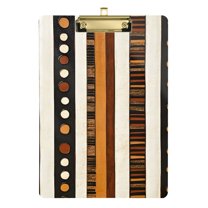 FORMRS Acrylic Clipboard with Low Profile Clip Standard A4 Letter Size, 12.5" x 9", Abstract Dots