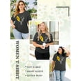 thumbnail image 6 of Chulianyouhuo Faith Women Plus Shirt Graphic Christian Casual Vintage Tshirt Short Sleeve Summer Oversized Tee Tops, 6 of 7