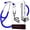 Blue, variant on OTICA Master Style Cardiology Stethoscope with Stainless Steel Finish for Doctors, Nurses, EMTs and Medical Students - Zerascope - Red