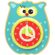Pidoko Kids Teaching Clock - Talking Quiz Owl for Children to Learn Telling time - Montessori Materials for Preschool Toddlers Age 3 and Up