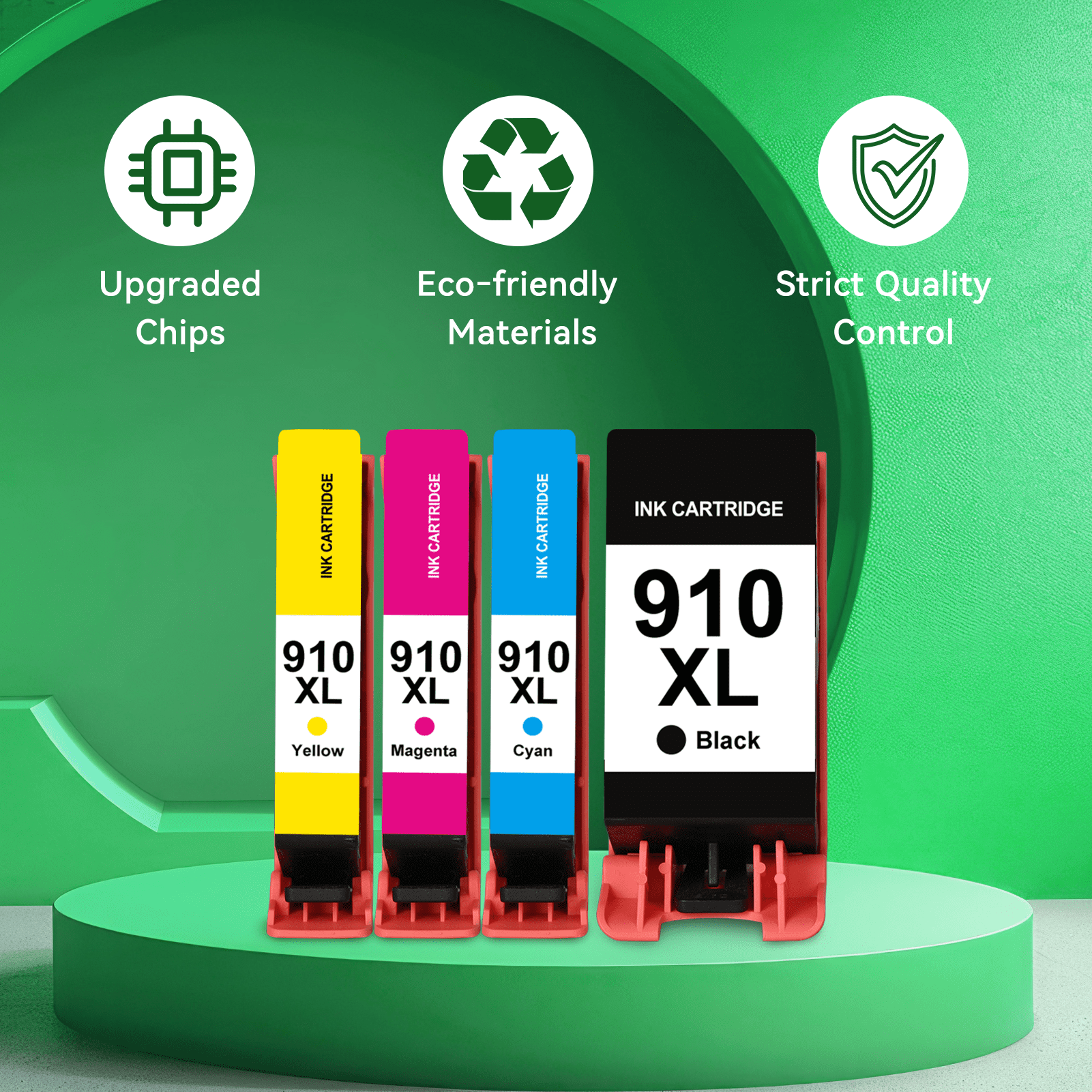 910XL Combo Pack Ink Cartridges Compatible for HP 910 Ink Cartridges for HP 910 Ink for 8025e 8025 8020e 8020 8035e 8028e Printer