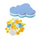 thumbnail image 1 of 42 piezas surtidas de pegatinas de nubes de sol múltiples, adorno para niños, decoración artesanal, pared de habitación, juguetes de jardín de infante, 1 of 9