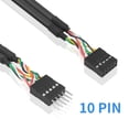 thumbnail image 2 of Duttek Cable de extensión de encabezado USB Cable de placa base USB Cabecera USB 10 pines macho a hembra Extensión de extensor de encabezado Cable de puente Dupont 1M/3.3Ft, 2 of 5