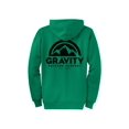 thumbnail image 2 of Gravity Outdoor Co. Zip-Up Hoodie - Kelly - Black Logo - Small, 2 of 2