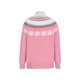 thumbnail image 5 of Suéter de cuello redondo para mujer, estilo étnico, cuello redondo, color block, suelto y moderno, suéter de punto, blusa para mujer, 5 of 6