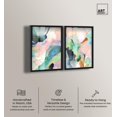 thumbnail image 2 of Dreamer Blue Serenity Pair Shadowbox Print Modern Wall Decor Set by Art Remedy, Black Frame, 36 x 54, 2 of 6