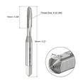 thumbnail image 2 of Uxcell 8-32 UNC High Speed Steel Machine 3 Flutes Spiral Point Thread Tap Uncoated, 2 of 5