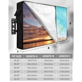 thumbnail image 7 of Outdoor TV Cover 48 to 50 Inch Weatherproof, Tropical Coastal Waterproof TV Screen Protector for Outside Decor with Zipper and Pocket 48"L x 30"H , Beach Slippers Shells Starfish Blue, 7 of 7