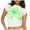 White, variant on HOWPAY Women T Shirt Floral Print Vintage Boho Tee Tops Summer Loose Fit Short Sleeve Crew Neck T-Shirt Oversized Cozy Y2K Streetwear Black L