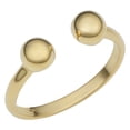 thumbnail image 1 of 14k Yellow Gold Double Bead Open Ring, Size 7, 1 of 2