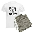 thumbnail image 6 of CafePress - Shut Up And Lift Weightlifting Men's Light Pajamas - Men's Light Loose Fit Cotton Pajama Set, 6 of 7