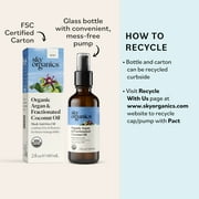 Sky Organics Organic Argan and Fractionated Coconut Oil to Combat Hair Frizz, 2 fl oz