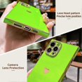 thumbnail image 4 of Funda cuadrada para iPhone 13 Pro Max, bonita funda con protección total para la lente, esquinas reforzadas, borde de TPU a prueba de golpes, funda protectora para iPhone 13 Pro Max [6.7"], 4 of 4