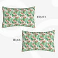 thumbnail image 2 of Zufioo Flamingo And Monstera Print Double-sided Plush Pillow Cover,Decorative Pillow Protector without Pillow Core, Suitable for Sofa, Bedroom, Car-14"x20", 2 of 6