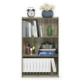 thumbnail image 3 of Furinno Basic 3 Tier Open Bookcase Storage Shelf Organizer, Sonoma Oak, 3 of 4