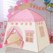RoamRider Kids Play Tents Play House for Girls ,Princess Tent ,Gift Toys for Toddler Child(Pink)