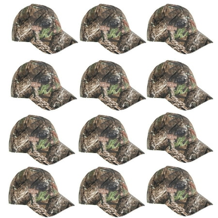 12 Pack Men s Trout Ventilate Mesh Fish Embroidery Cap Fishing Hat One Size Contry