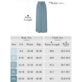 thumbnail image 3 of SHOWMALL Women's Wide Leg Pants Palazzo Pants Dark Blue XL Drawstring Waist Loose Trousers with Pockets, 3 of 8