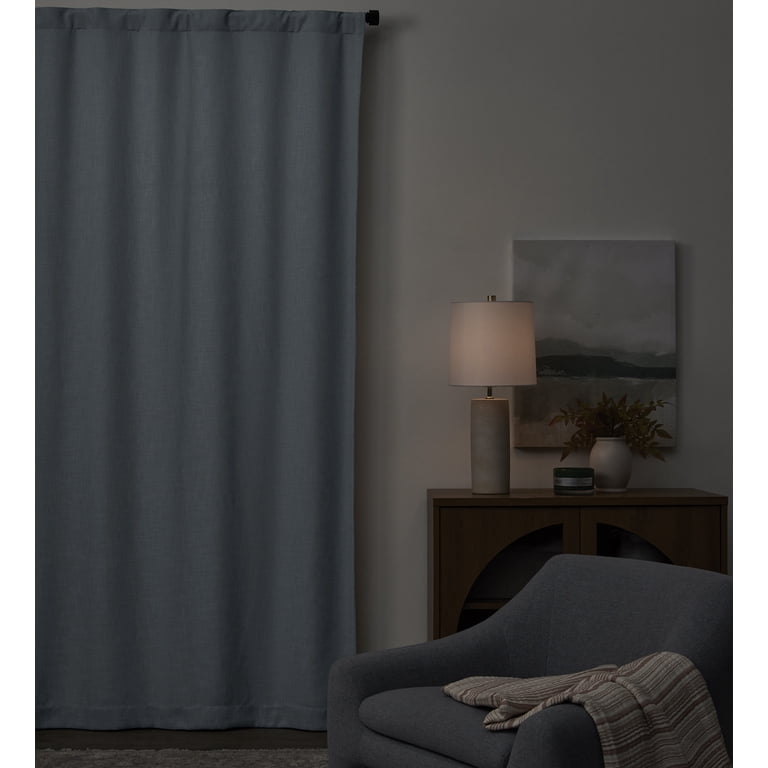 Better Homes & Gardens 100% Blackout Linen Blend Single Curtain