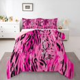 thumbnail image 3 of Homewish Pink Zebra Print Queen Comforter Set, Fashion Leopard Cheetah Bedding Sets, Teens Kids Adult Female Reversible Bedding Comforter Set, Super Cozy Room Decor, 3-Piece, 3 of 8