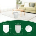 thumbnail image 3 of GPED 100 Count 4-6 Gallon Small Trash Bags, Biodegradable Extra Strong Unscented Garbage Bags, Expanded Size for Bathroom Bedroom Office Kitchen, White, 3 of 7