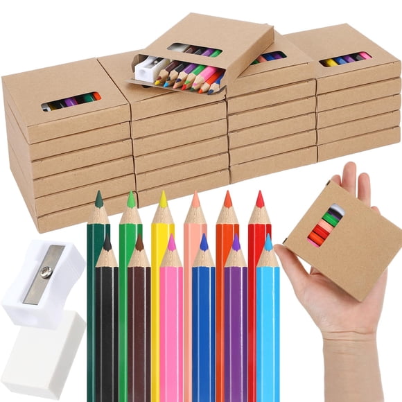 Lápices de colores Noveread 288 unidades para niños con sacapuntas y goma de borrar