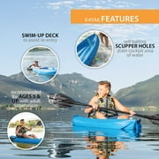 Lifetime Wave Youth 6 ft Sit-On-Top Kayak with Paddle Blue (90097)