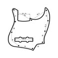 thumbnail image 2 of Guitare Pickguard Électrique Pickguard Mode Ormeau Modèle Instrument de Musique Accessoire de Remplacement, 2 of 7