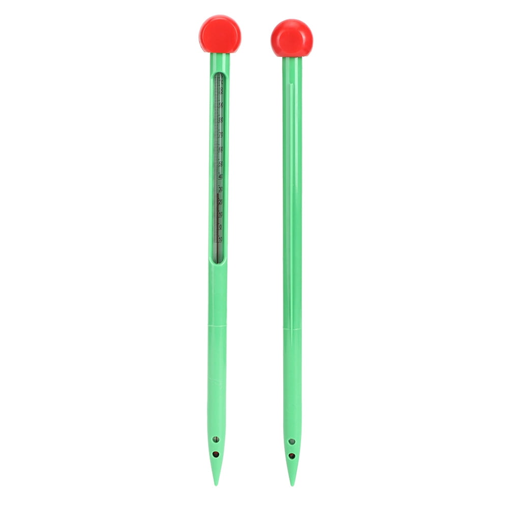 Thermomètre De Sol, Outil De Testeur De Température De Thermomètre De Mètre De Sol En Plastique Et En Verre -10-110 ℃ Pour Plante De Pelouse De Jardin