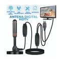 thumbnail image 3 of Antena de TV digital Elegate para interiores base magnética Con Amplificador USB negro, 3 of 5