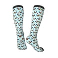 thumbnail image 5 of Lsque Roosters And Plants Printed Crew Socks Men's Women's LightWeight Thin Casual Calf Socks ,Knee High Socks,Cotton Socks, 5 of 9