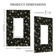 thumbnail image 3 of Disketp Gold Dog Paw Decorator Light Switch or Receptacle Outlet Wall Plate Decorator Wall Plate Child Safe Outlet Cover-Style U, 3 of 6