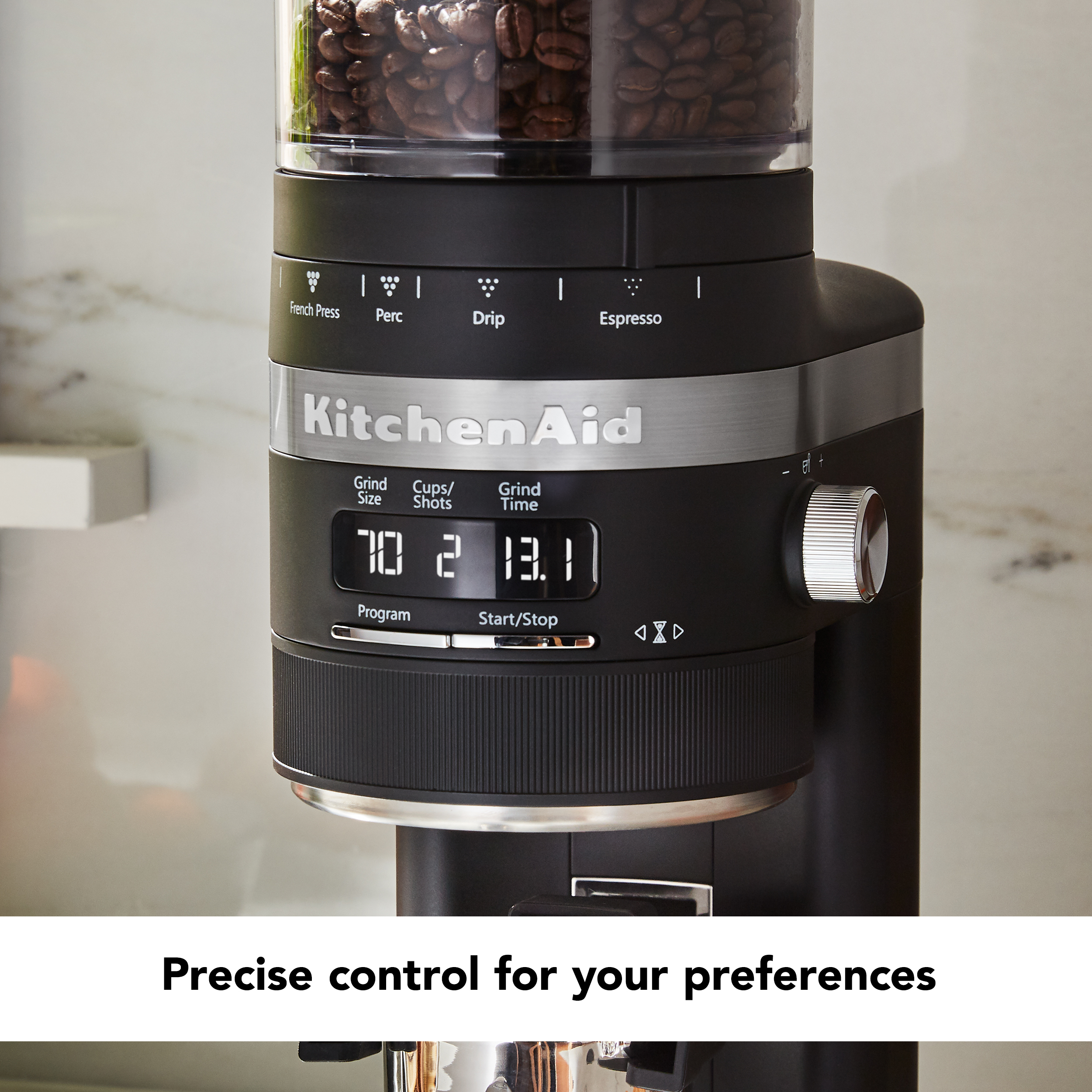KitchenAid Burr Coffee Grinder, Black Matte, BCG8433 - image 5 of 9
