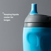 Tommee Tippee Insulated Sporty Toddler Water Bottle, 1–3y, 9oz, No-Spill, Animal Print, 1 Pack