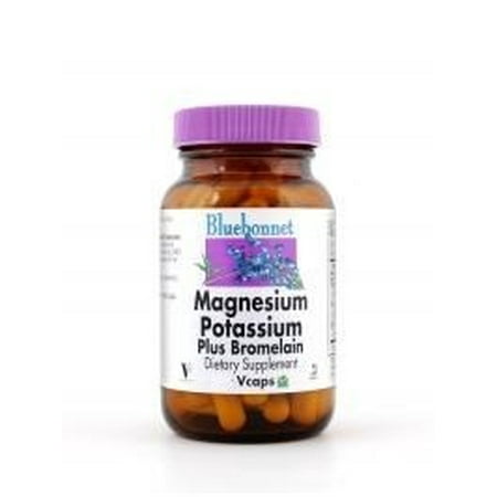 - Bluebonnet Magnesium Potassium Plus Bromelain, 120 Ct
