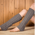 thumbnail image 3 of Warm Knitted Leg Warmers 1 Pair Grey, 3 of 4