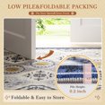 thumbnail image 4 of EnHomee Area Rugs for Living Room 3x5 Area Rugs Machine Washable Area Rugs Vintage Boho Indoor Area Rugs for Bedroom,Blue, 4 of 10