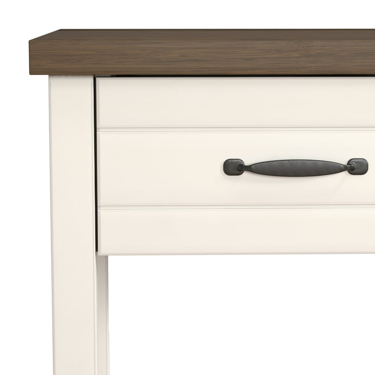 Hillsdale Lancaster Farmhouse Oak Top 1 Drawer Nightstand Set of