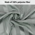 thumbnail image 2 of Lirex 2-Pack Microfiber Silk Pillowcase, Standard Size, Satin Soft, Envelope Closure, Light Gray Stripe, Adult, 2 of 6