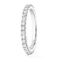 thumbnail image 2 of Vir Jewels 3/4 CTTW Lab Grown Diamond Eternity Ring Wedding Band in Sterling Silver Female Adult, 2 of 6