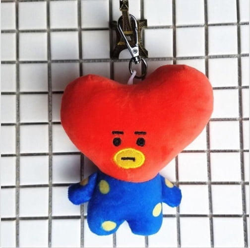 bt21 tata plush keychain