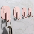 thumbnail image 6 of Japceit Adhesive Wall Hooks Cream Style, Heavy Duty Door Back Hangers with Strong Glue, Seamless Mounting Storage Solution for Kitchen, Bathroom, Backpack Organization and Home Decor, 6 of 6