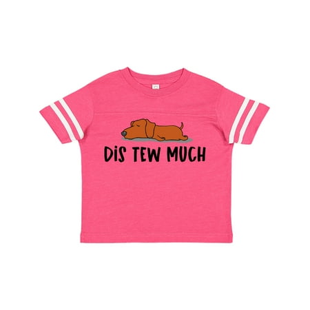 

Inktastic Napping Dis Tew Much Daschund Weiner Dog Brown Gift Toddler Boy or Toddler Girl T-Shirt