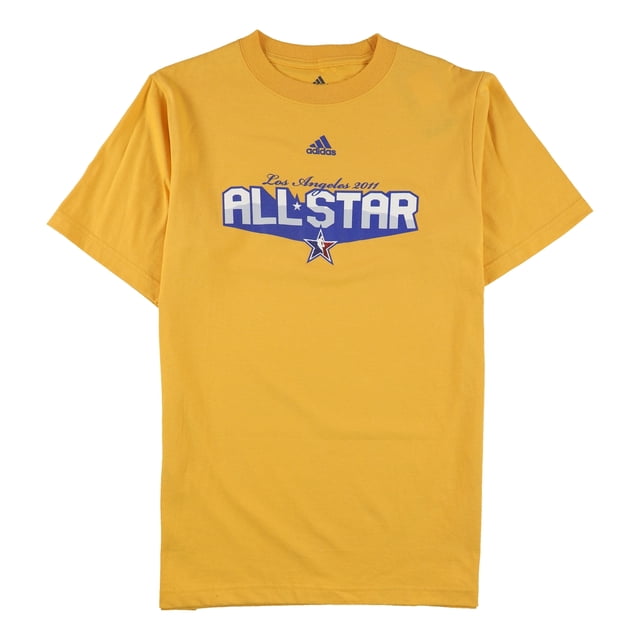 Camiseta gráfica Adidas Los Angeles All Star 2011 para hombre color amarillo XXL