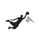 thumbnail image 1 of Monstrate Adhesivo de pared jugador de baloncesto papel pintado ligero cómodo moderno hogar accesorio arte dormitorio gimnasio sofá Decoración del hogar Monstrate HA078039-00, 1 of 6