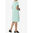thumbnail image 4 of Robe T-Shirt Midi Longueur Genou à Manches Courtes Ajustée pour Femmes, 4 of 6