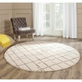 thumbnail image 5 of SAFAVIEH Tunisia Phipp Abstract Area Rug, Ivory, 6' x 6' Round, 5 of 7